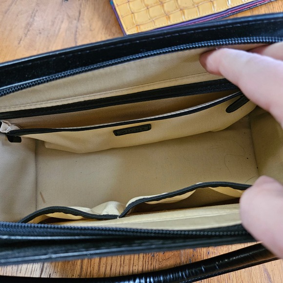 Miche Classic Black Base Bag with 7 Interchangeable Shells Animal Print Croc Lot - Picture 13 of 16